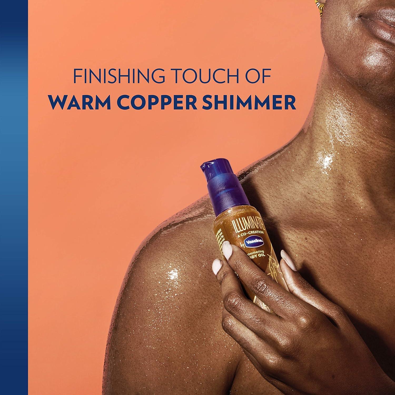 Manteca Corporal Vaseline Illuminate Me + Aceite Bronceador 2 Pzas