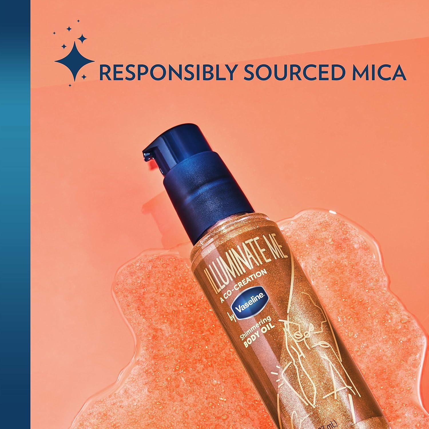 Manteca Corporal Vaseline Illuminate Me + Aceite Bronceador 2 Pzas