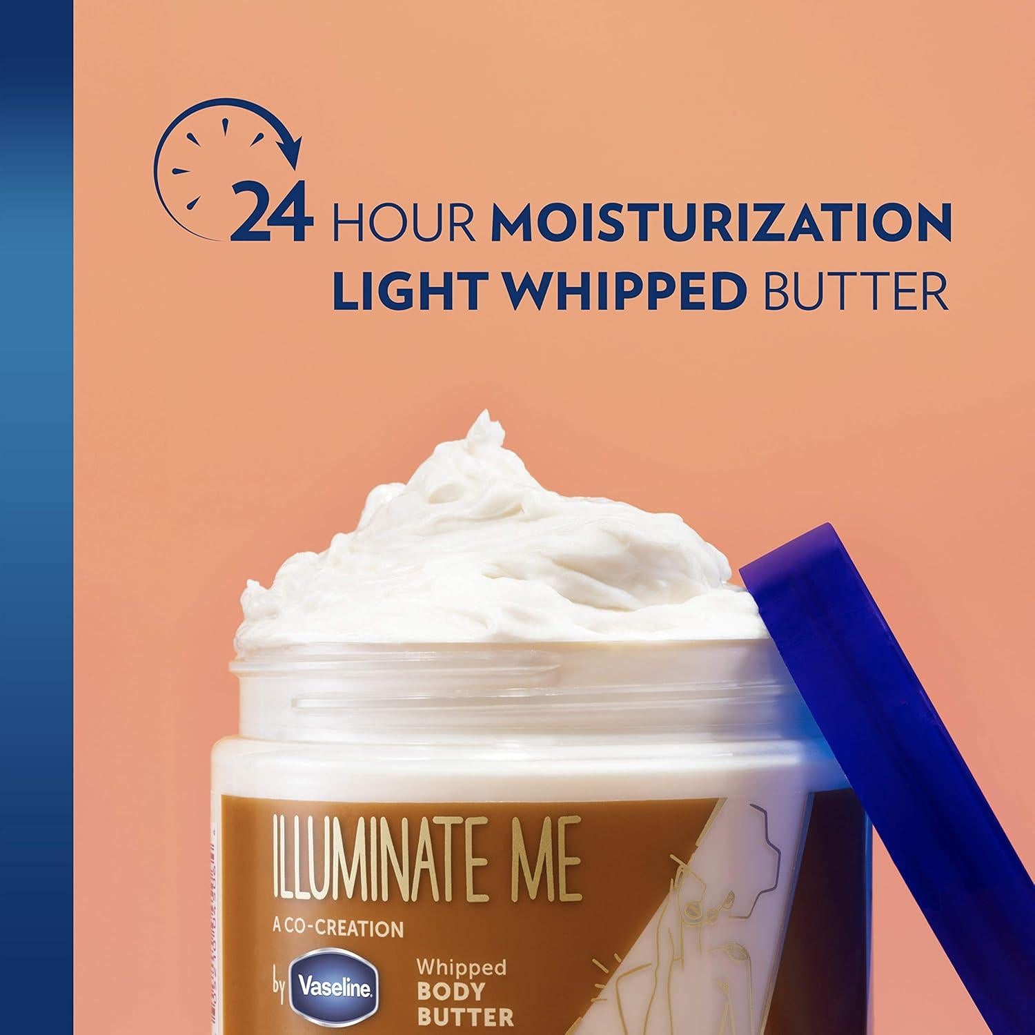 Manteca Corporal Vaseline Illuminate Me + Aceite Bronceador 2 Pzas