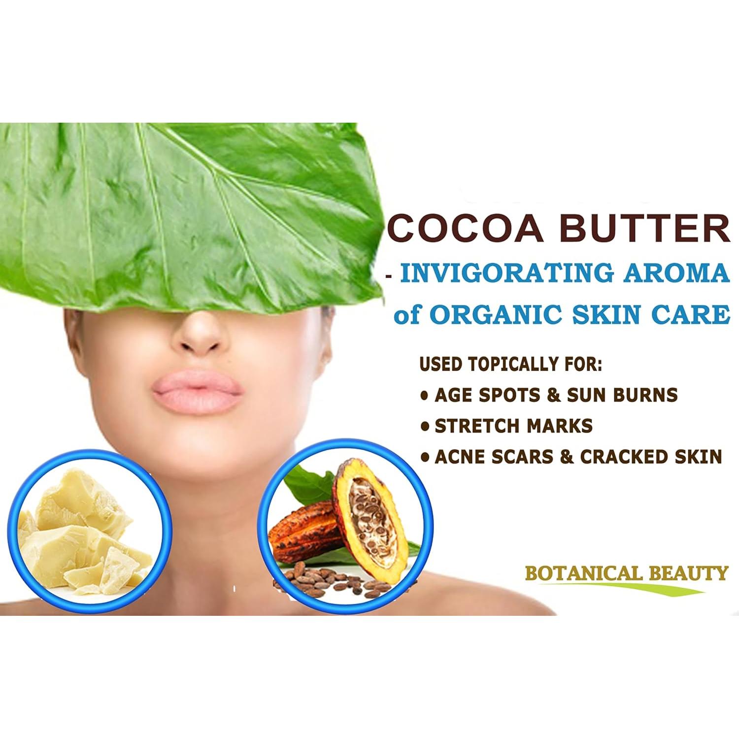 Manteca de Cacao Orgánica 100% Pura Belleza Botánica 120g