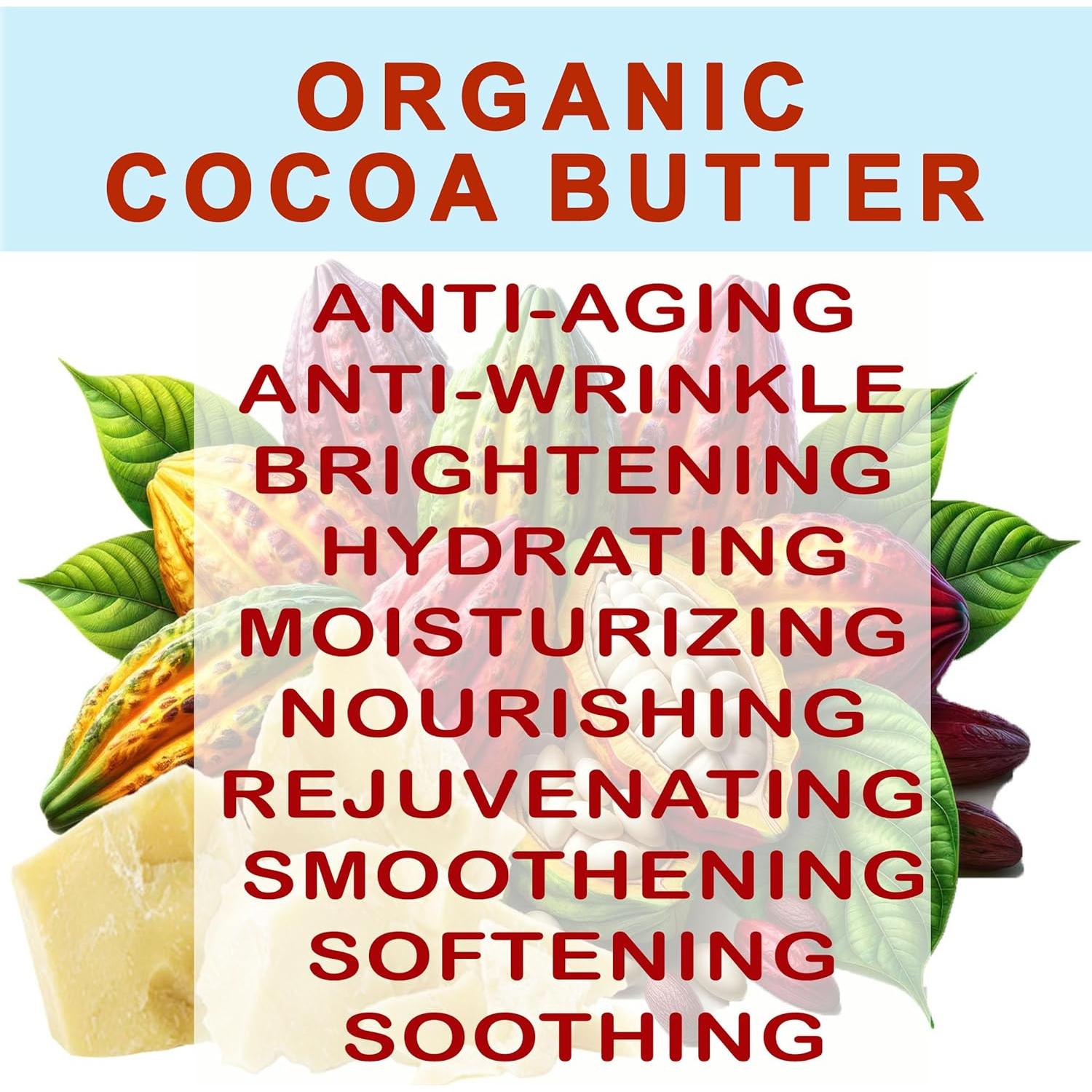 Manteca de Cacao Orgánica 100% Pura Belleza Botánica 120g