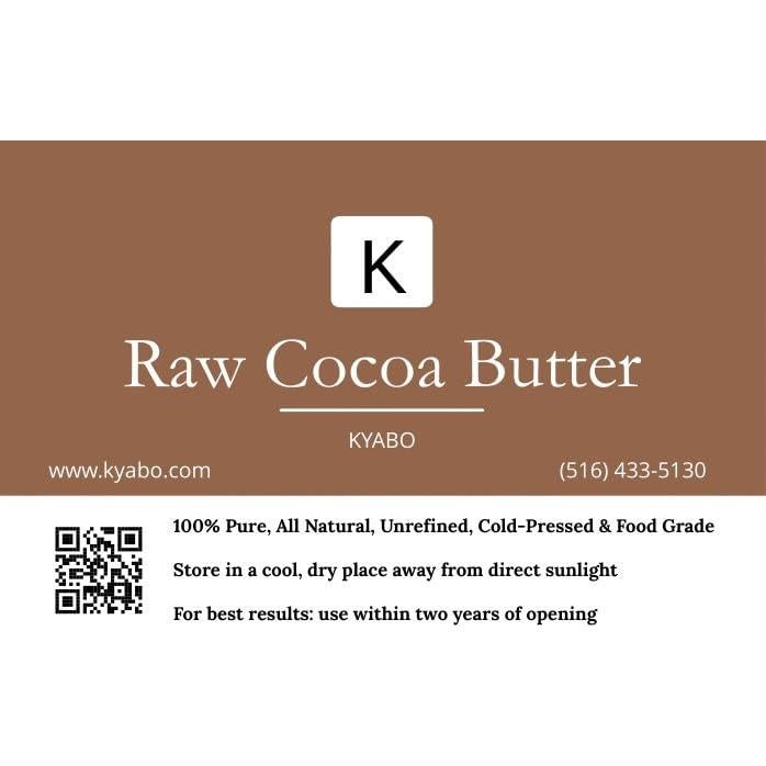 Manteca de Cacao Orgánica Kyabo 1.36kg Grado Alimenticio