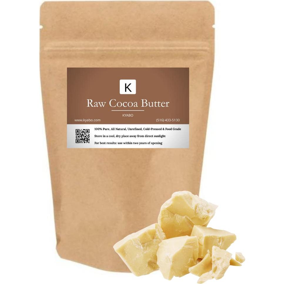 Manteca de Cacao Orgánica Kyabo 1.36kg Grado Alimenticio
