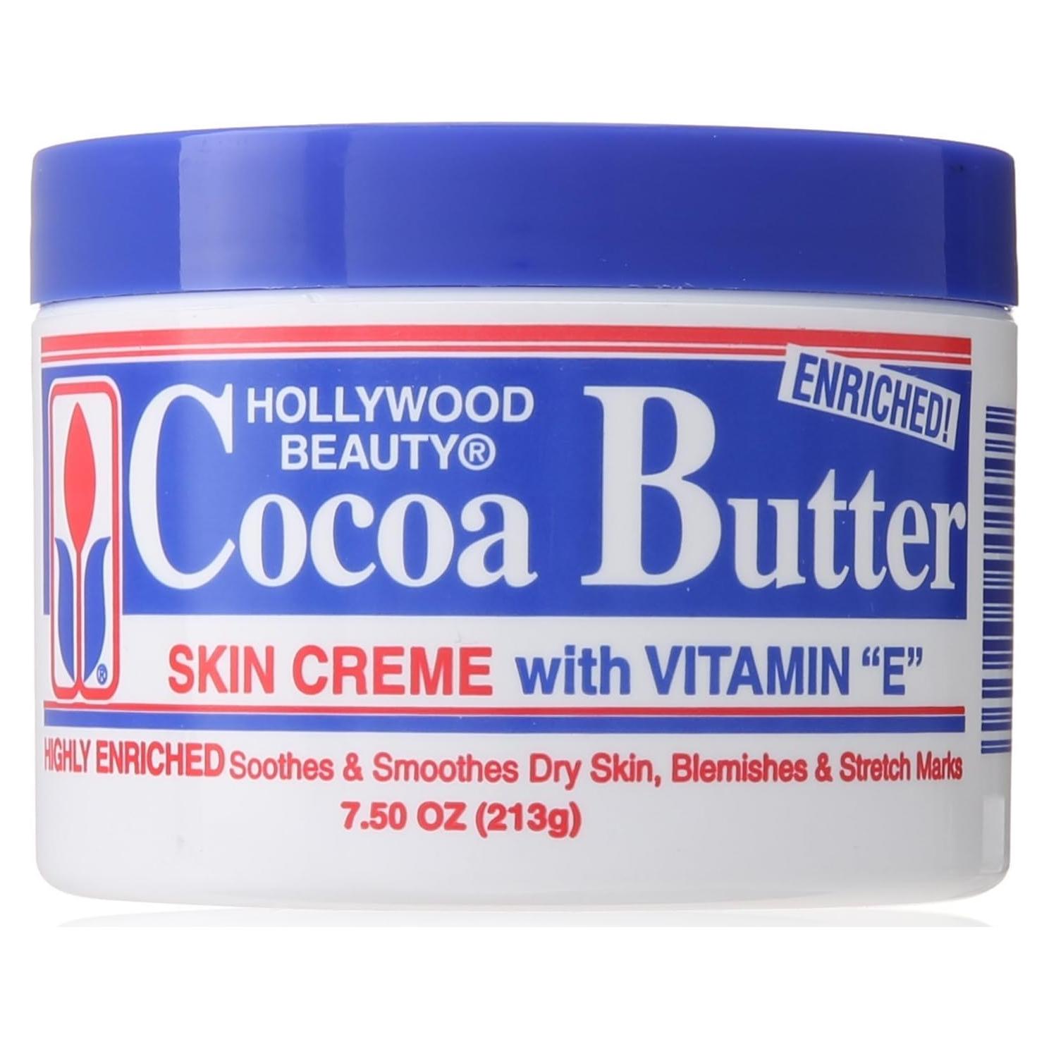 Crema hidratante de manteca de cacao Hollywood Beauty 212 g