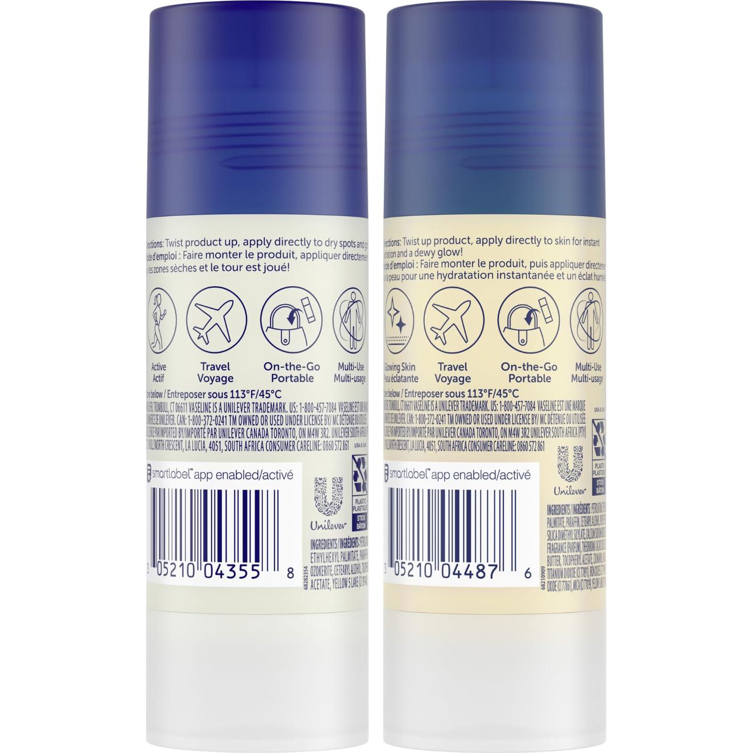 Set de Cuidado de Piel Vaseline 4 Piezas - Gel y Bálsamo