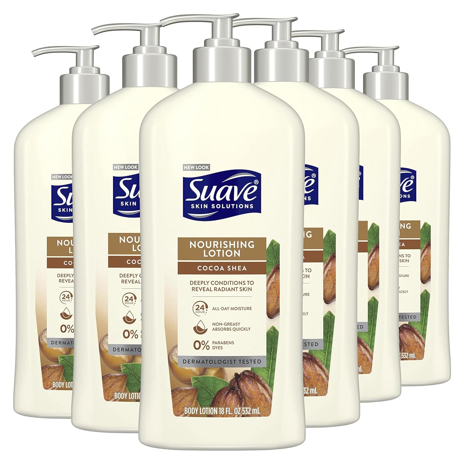 Loción Corporal Suave Skin Solutions Manteca de Cacao 6x532ml