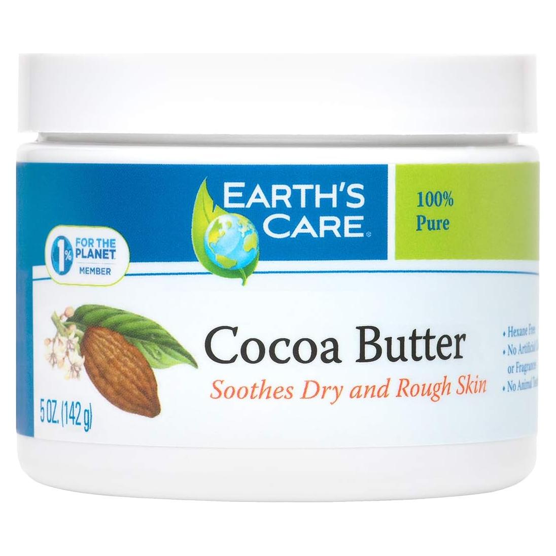 Manteca de Cacao Pura Earth's Care 142 g - Hidratante Natural
