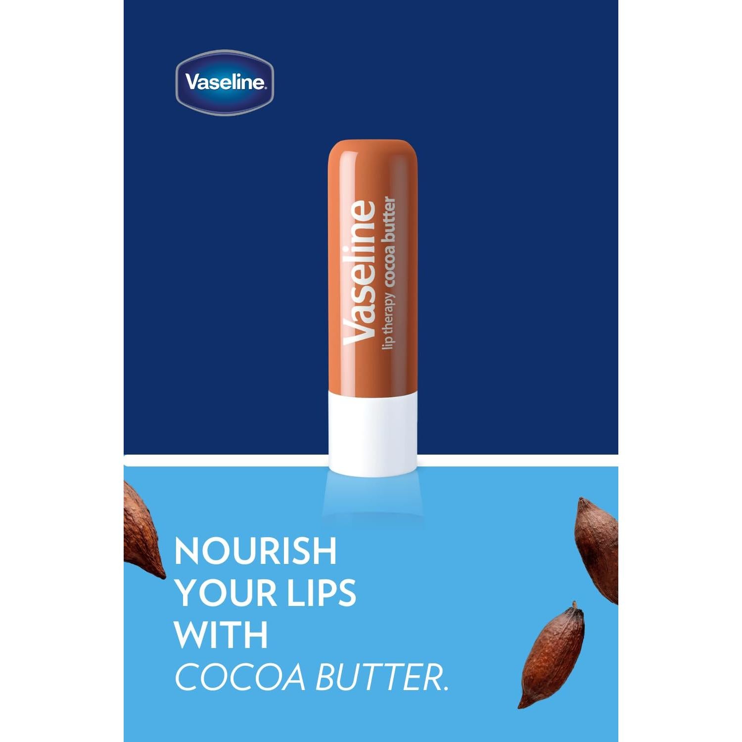 Bálsamo Labial Vaseline Manteca de Cacao - Caja 12 Unidades