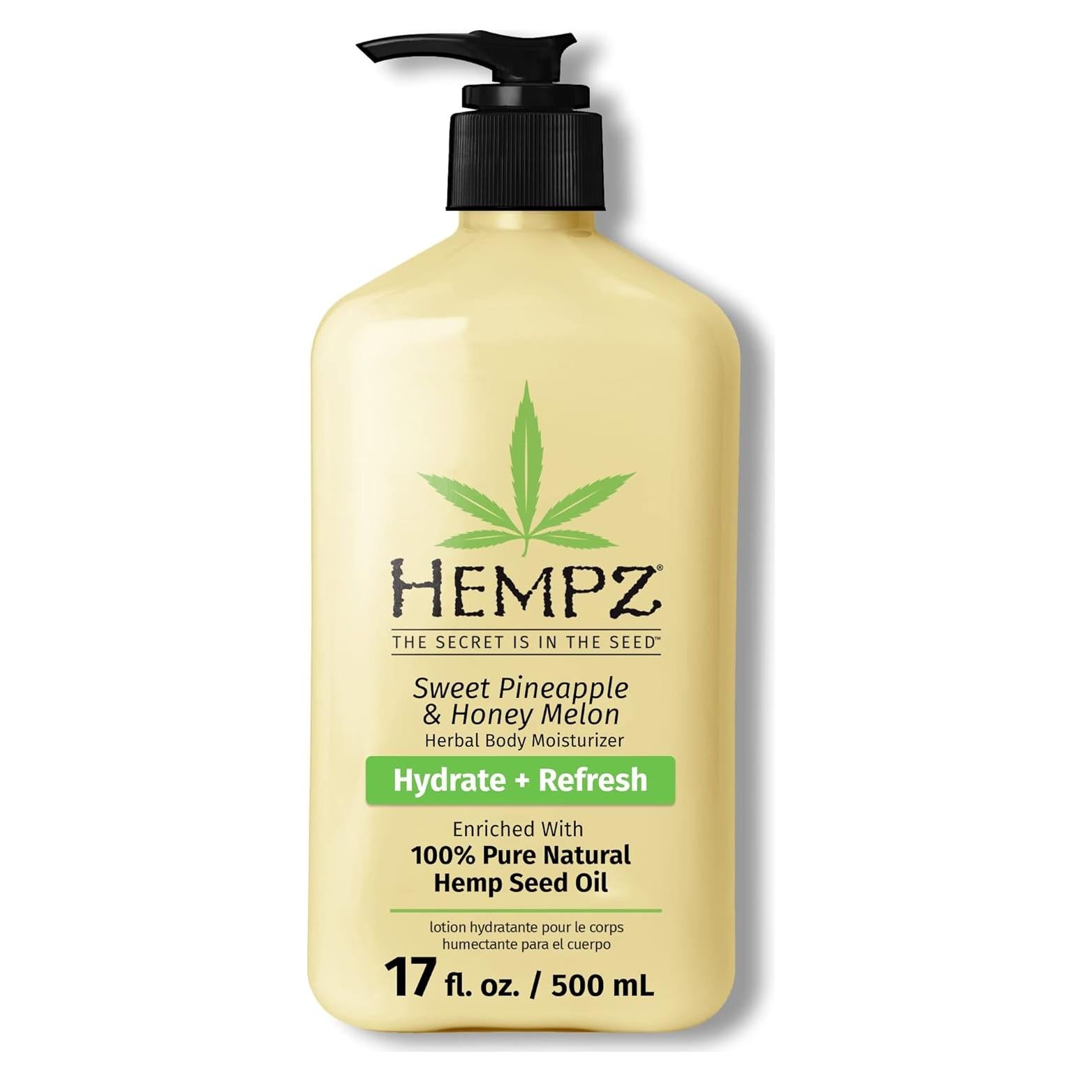 Loción Corporal Hempz 482.8ml Piña Dulce y Melón de Miel