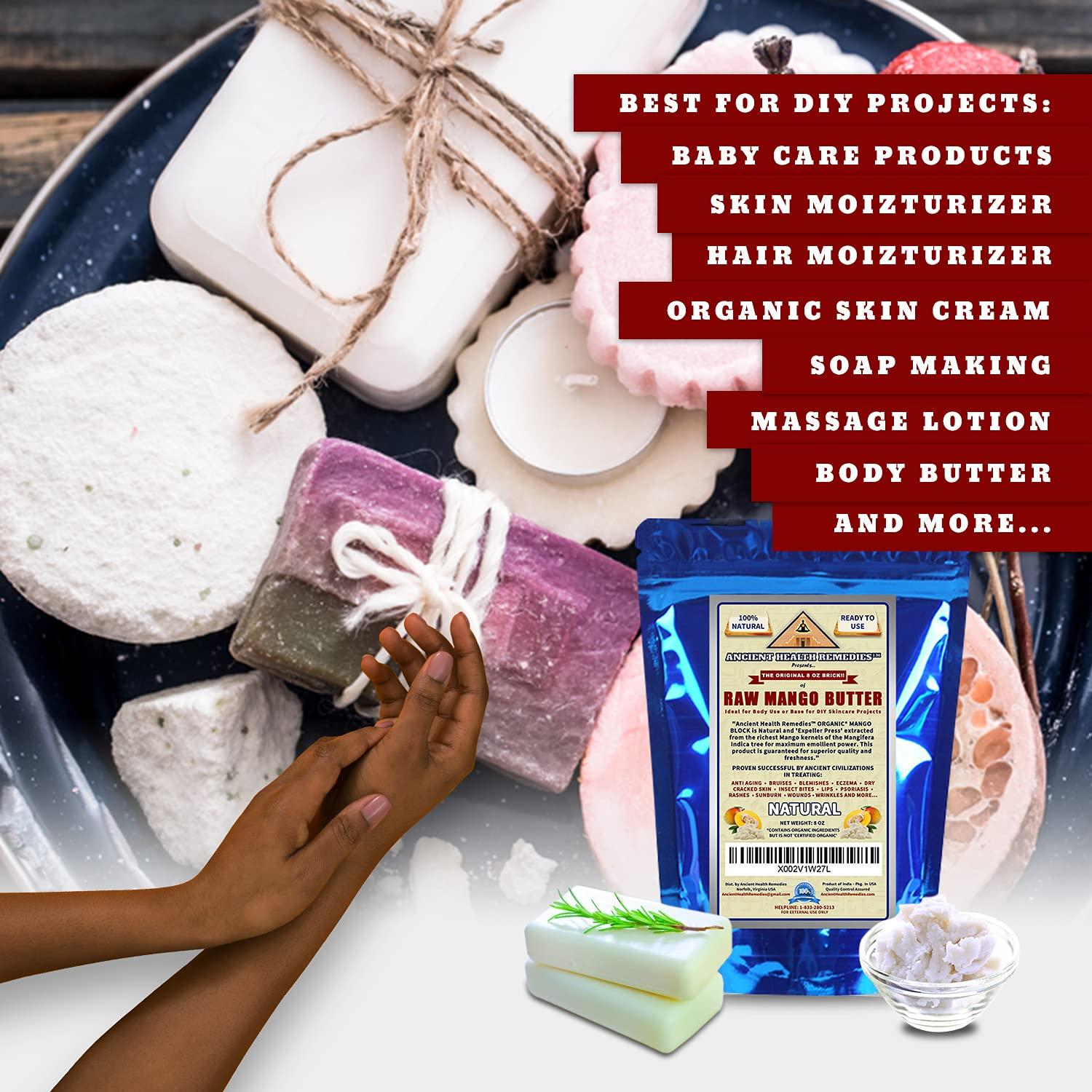 Manteca de Mango Cruda Orgánica Remedios Ancestrales 227g