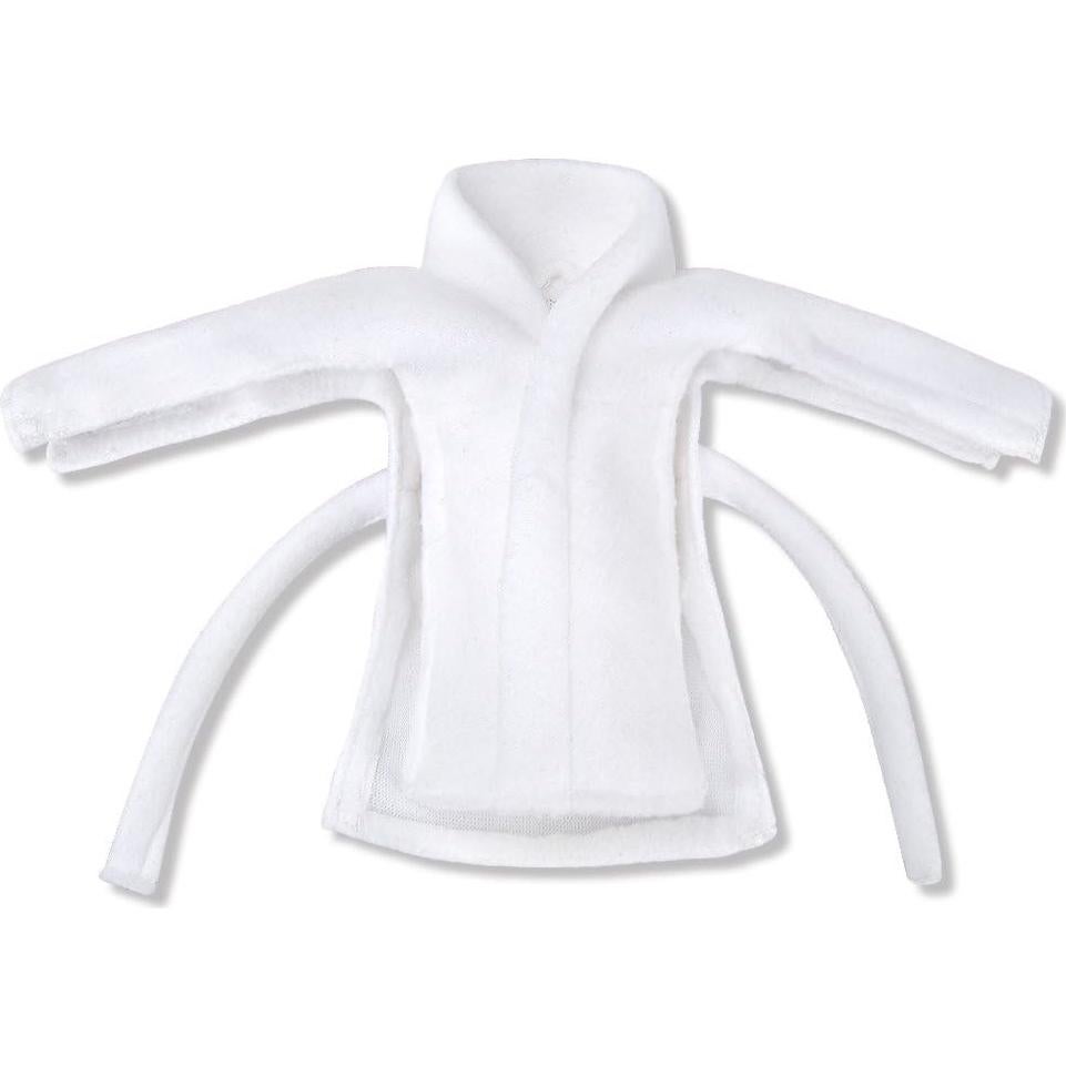 Bata de Navidad E-TING para Muñeca Elfo Blanca 20x12cm