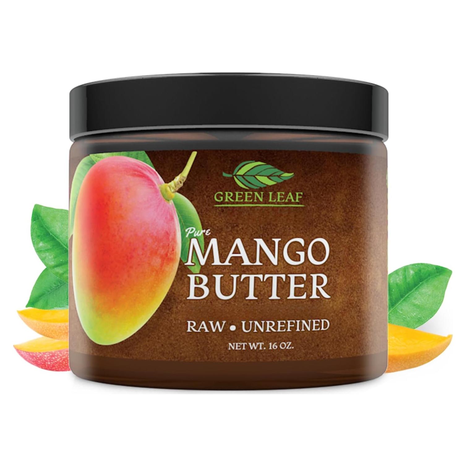 Manteca de Mango Cruda Green Leaf Naturals 454g - Hidratante Piel