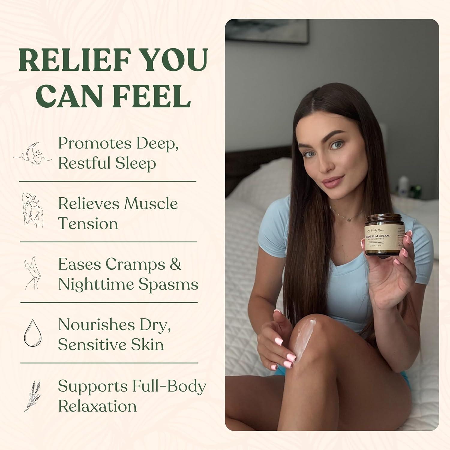 Crema de Magnesio Remedy Mama 118 ml - Alivio Calambres y Sueño