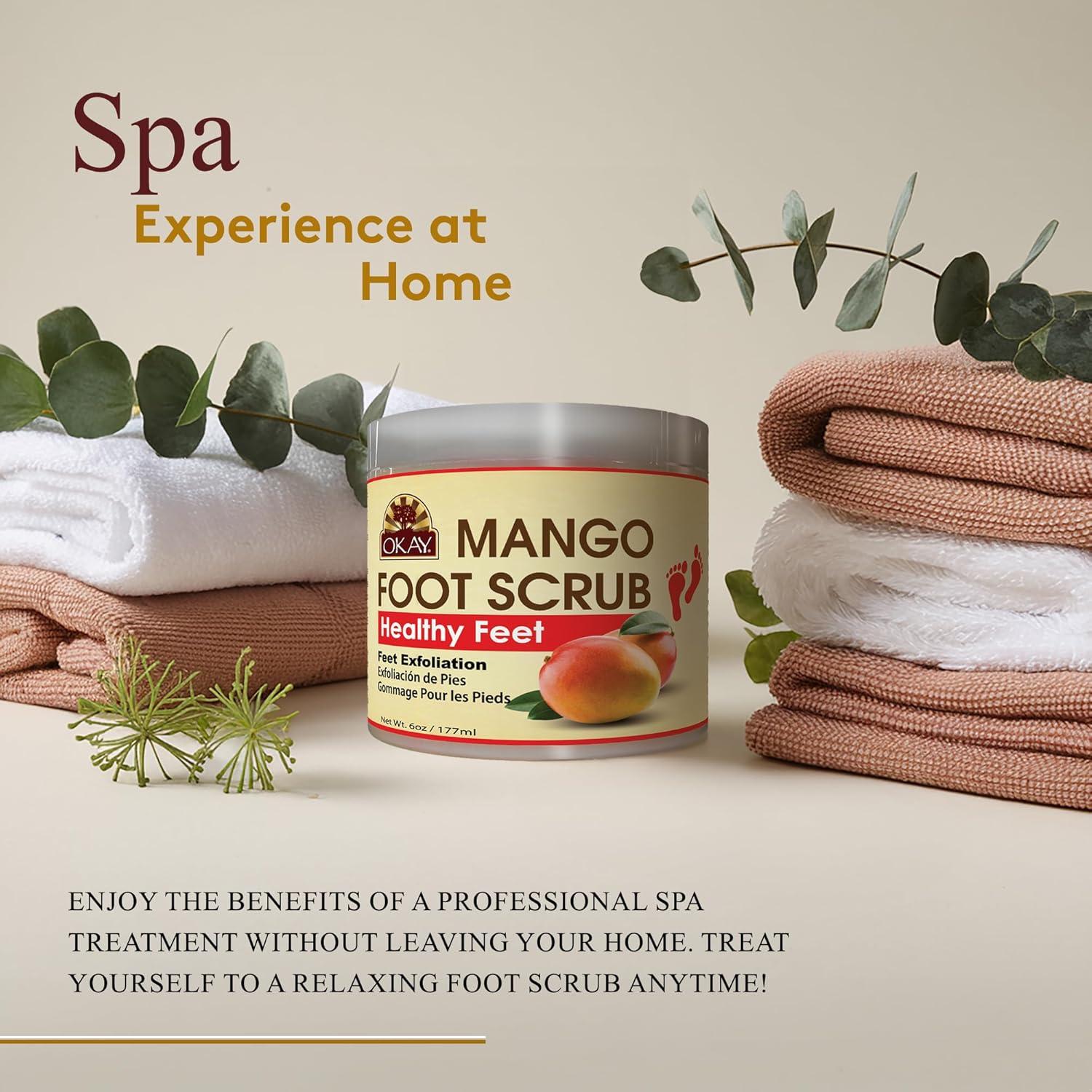 Exfoliante para Pies OKAY Manteca de Mango Natural 170g