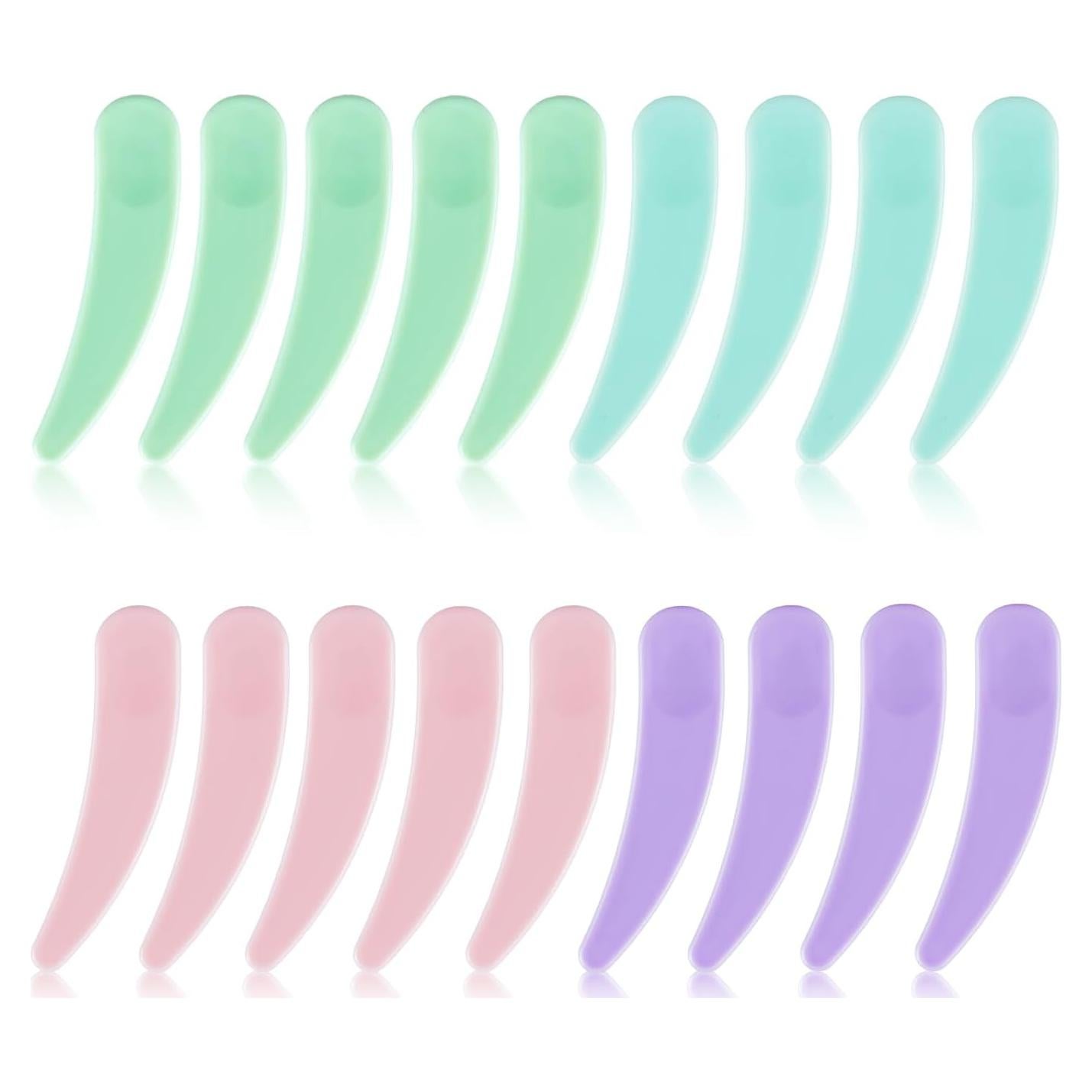100 Espátulas Cosméticas GOLACKY Mini Cuchara Plástico Multicolor