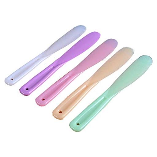 6 Piezas Espátula Cosmética Reutilizable Luzen 22cm para Cuidado Facial