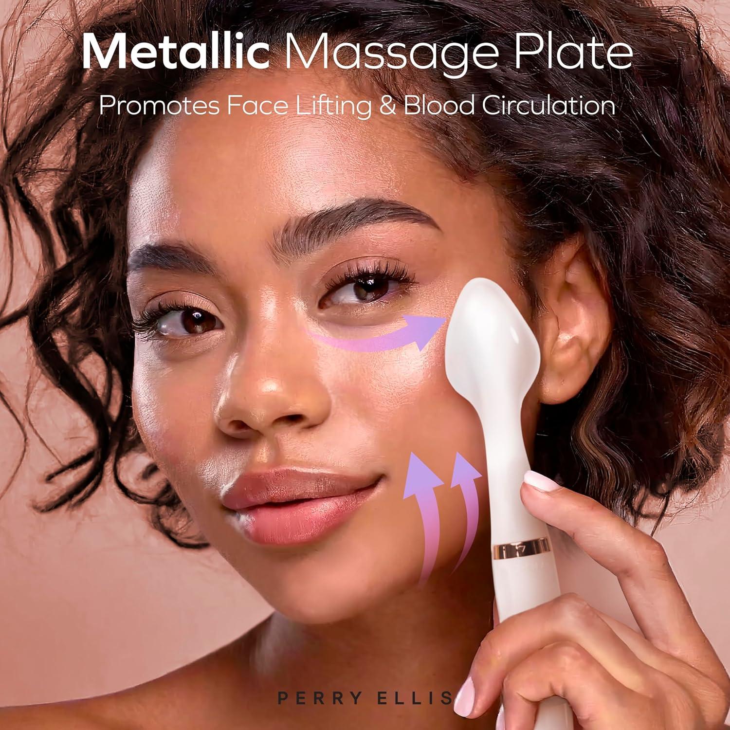 Cepillo de Belleza 3 en 1 Perry Ellis con Masajeador Facial