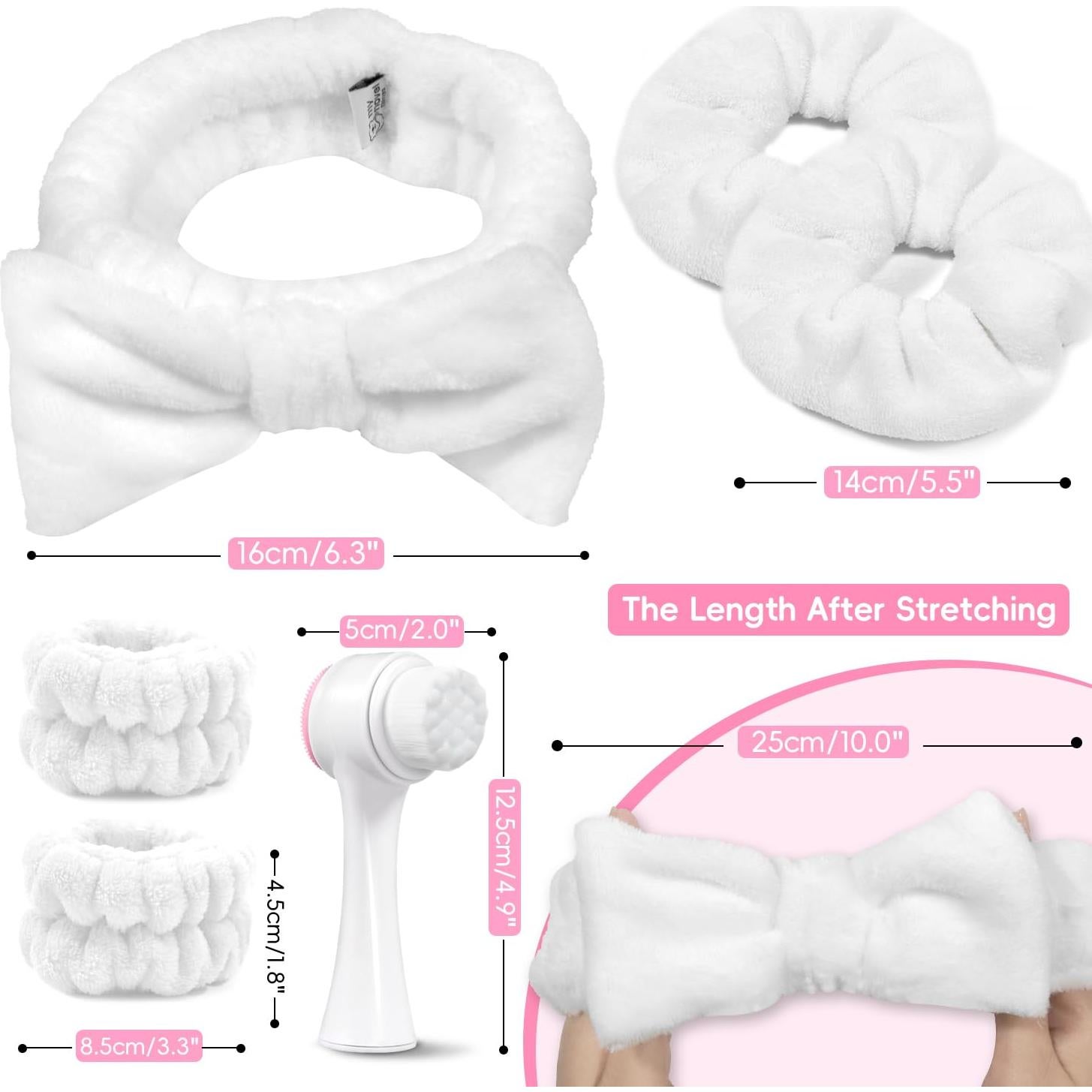 Conjunto Diadema y Cepillo Facial Mis Cosas Novedosas - Blanco