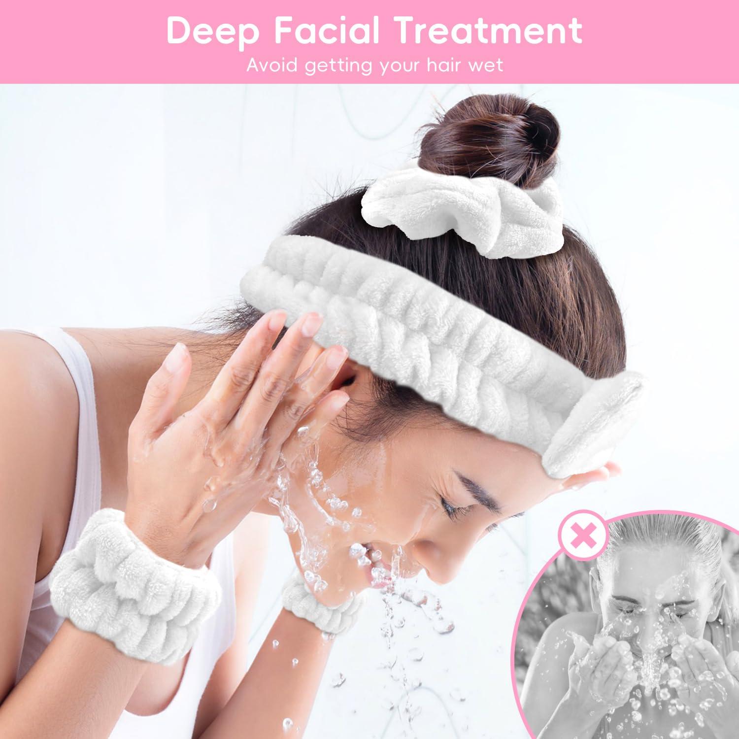 Conjunto Diadema y Cepillo Facial Mis Cosas Novedosas - Blanco