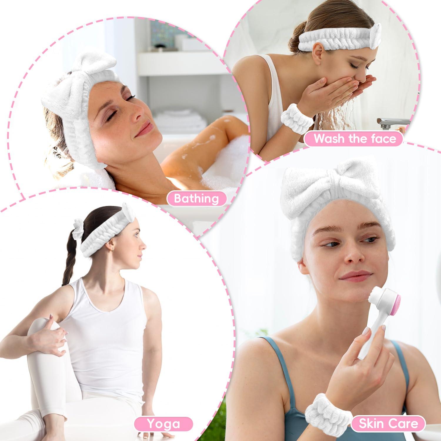 Conjunto Diadema y Cepillo Facial Mis Cosas Novedosas - Blanco