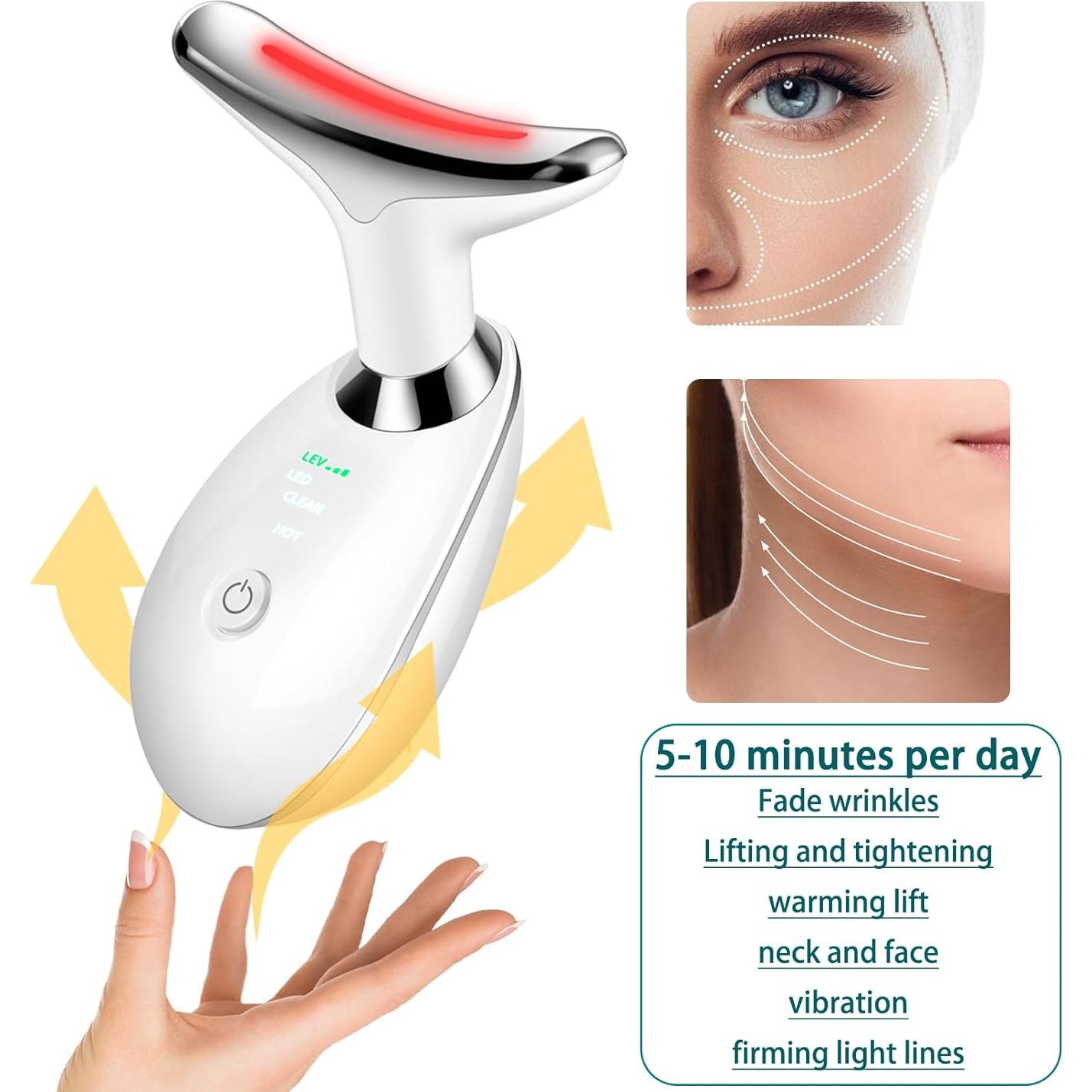 Masajeador Facial Piegricdiat TPML-100 7-en-1 Calor 45°C