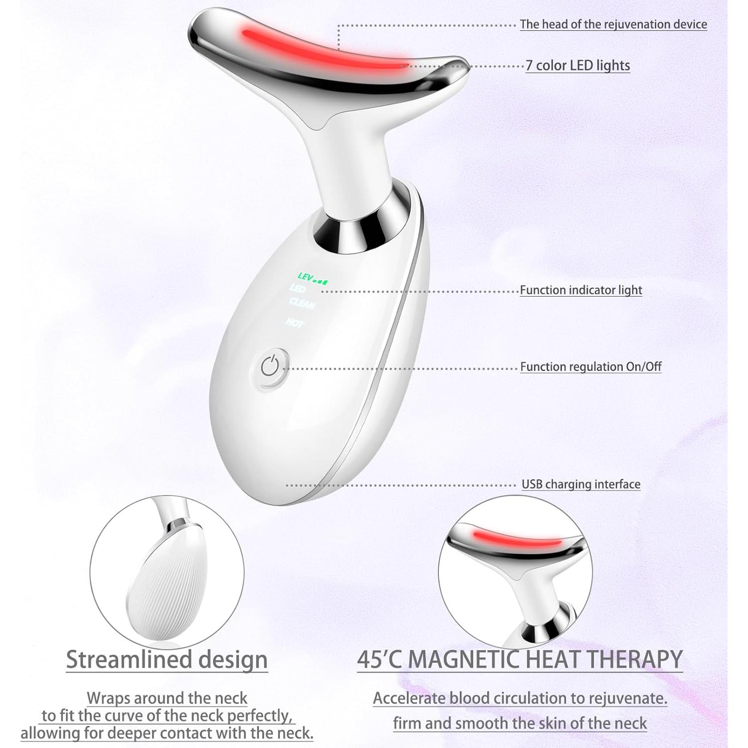 Masajeador Facial Piegricdiat TPML-100 7-en-1 Calor 45°C