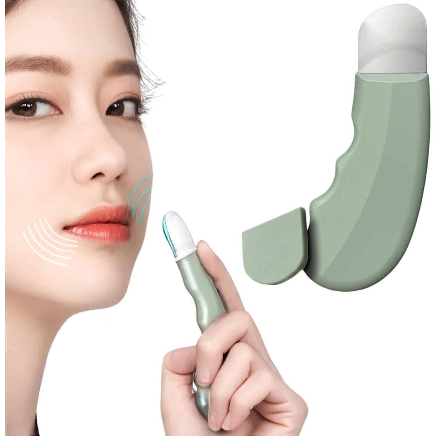 Blackhead Remover Tool, Reusable Face Spatula Scrubber for Deep Cleansing, Skin Care Tool for Men and Women, Green