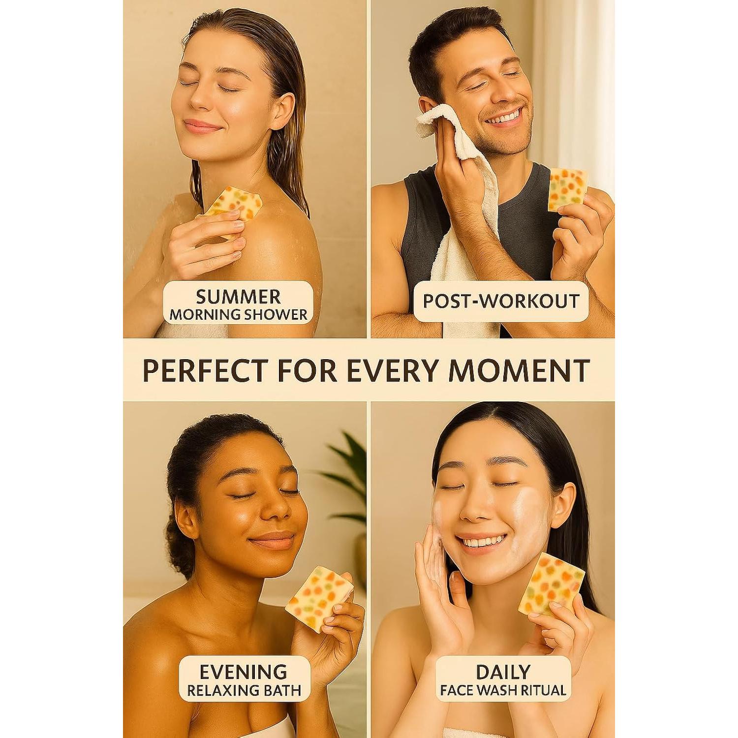 Jabón Natural Vegano Zohvia 125g con Extractos de Frutas