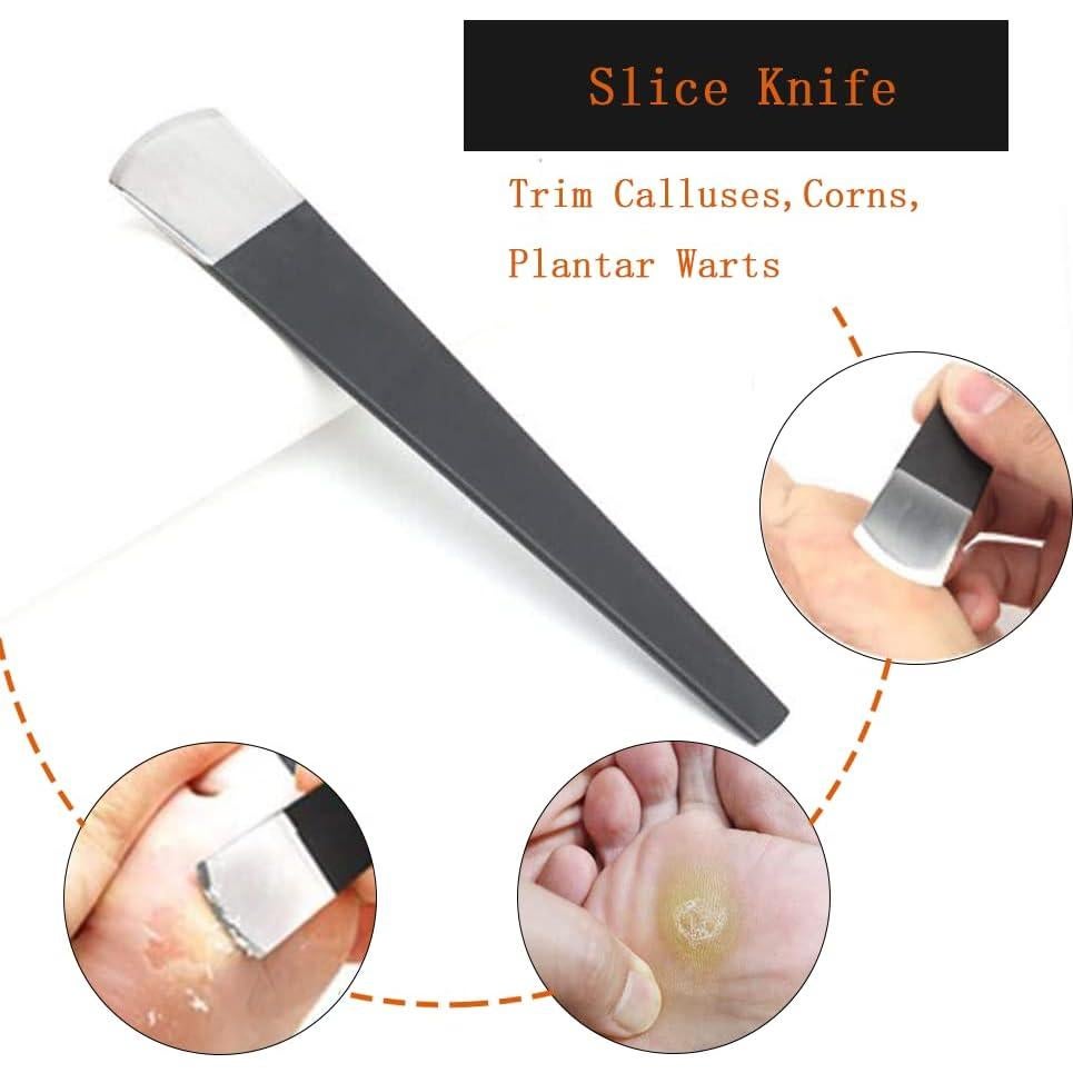 Set de 4 Cuchillos de Pedicura Watris Veiyi - Acero 160 mm