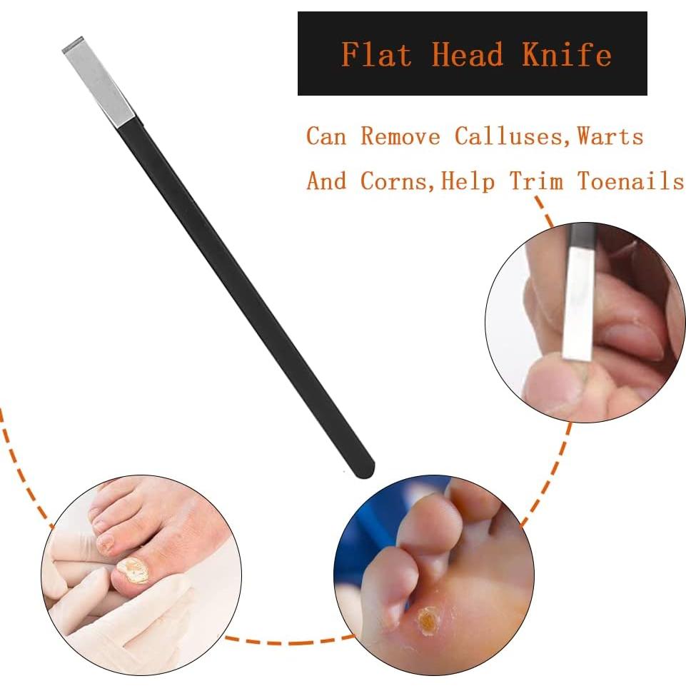 Set de 4 Cuchillos de Pedicura Watris Veiyi - Acero 160 mm