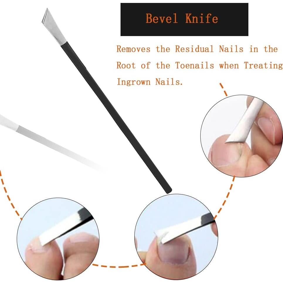 Set de 4 Cuchillos de Pedicura Watris Veiyi - Acero 160 mm