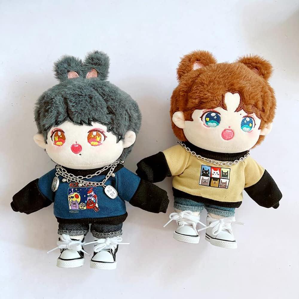 Sudadera de Peluche Niannyyhouse 20cm Azul Ropa Kpop