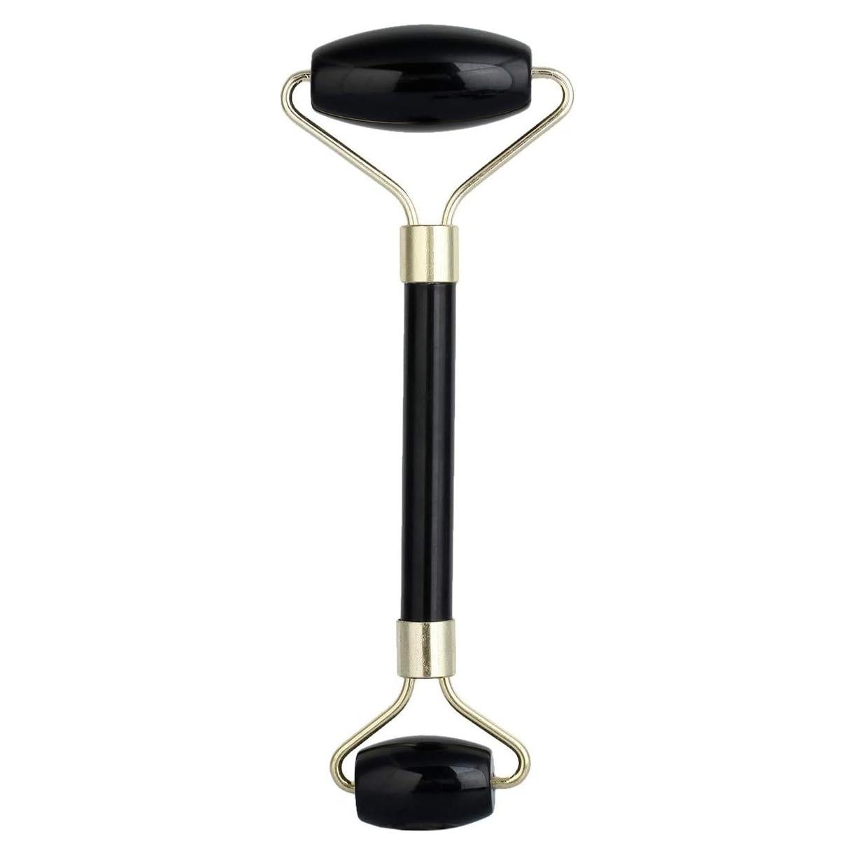 Rodillo de Masaje Doble Rockcloud de Obsidiana Negra 4 cm