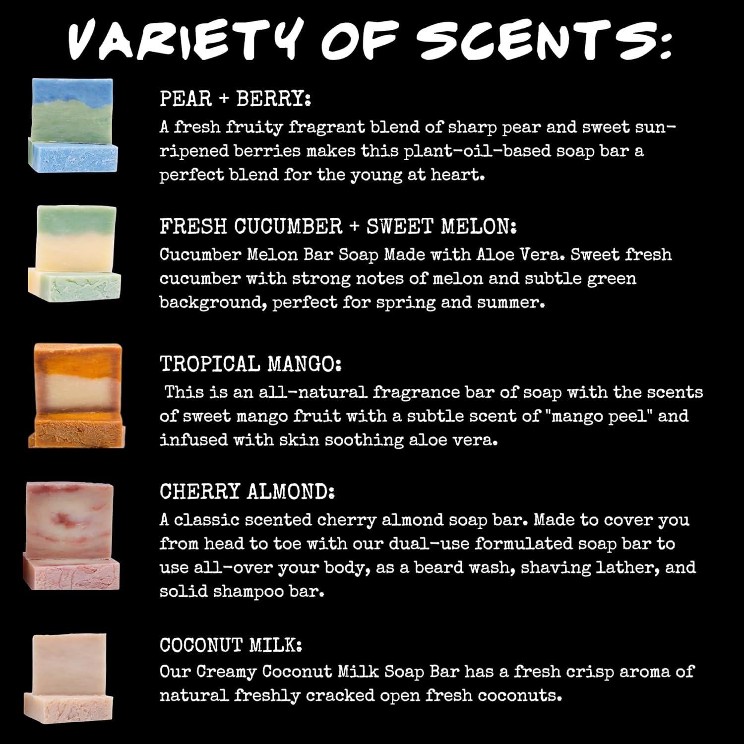 Juego de Jabones Artesanales Bluebyrd - 5 Piezas Frutales