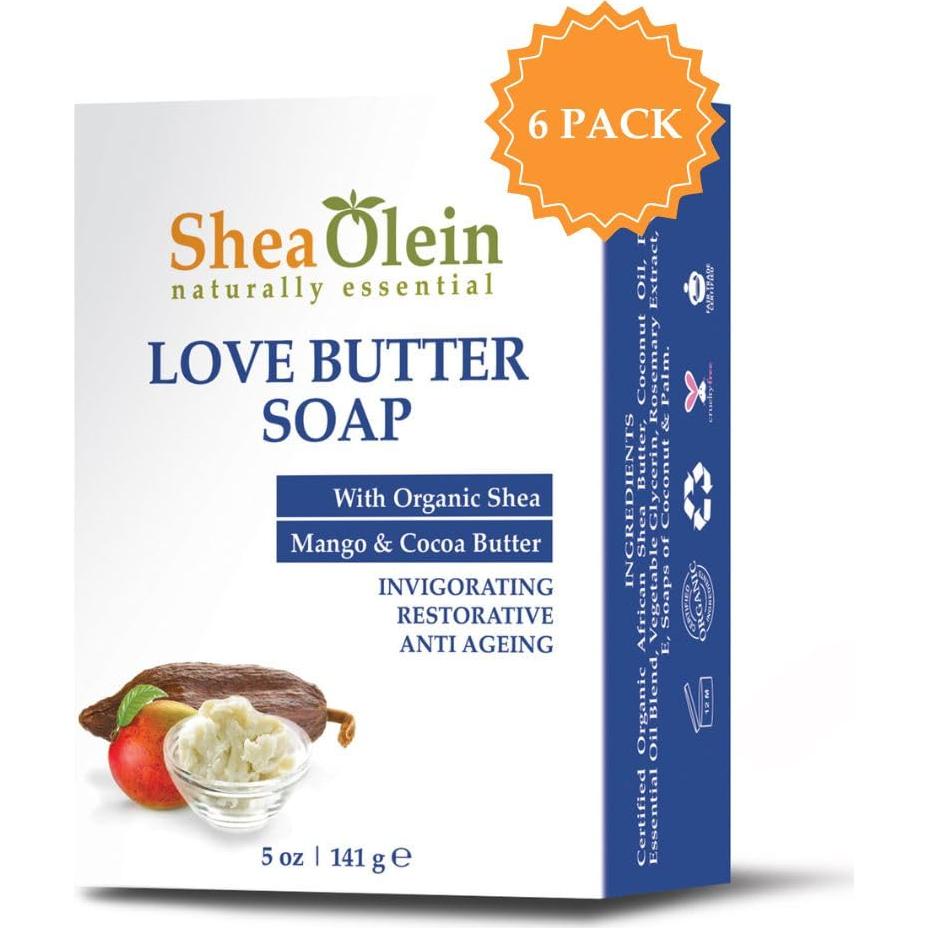 Jabón Orgánico Love Butter Shea Olein 142 g con Mantecas