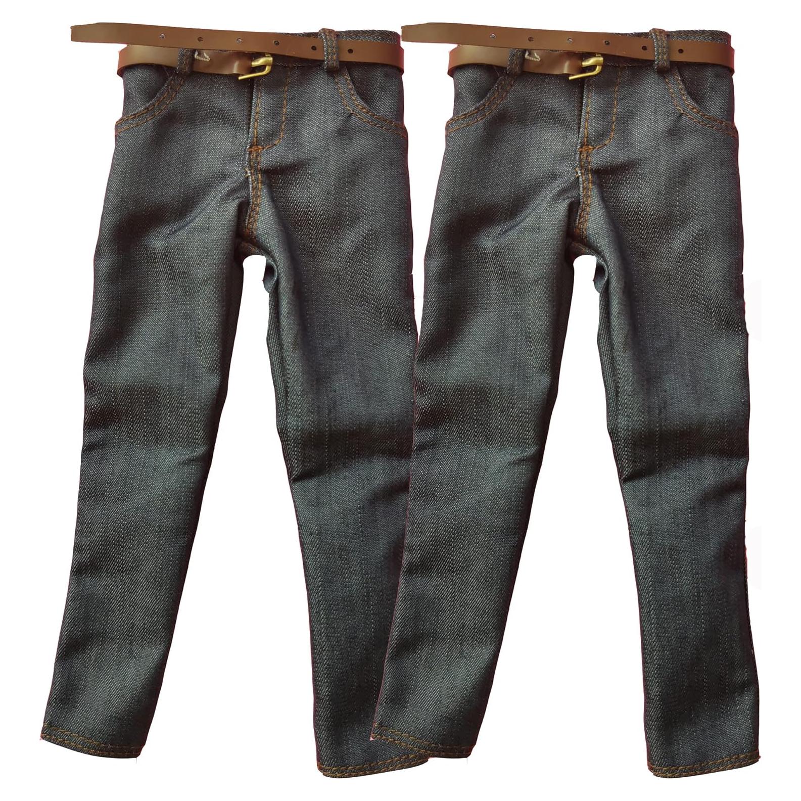 Pantalones de Jeans Clásicos SSbeauty M 1/6 para Muñeco 30.48 cm