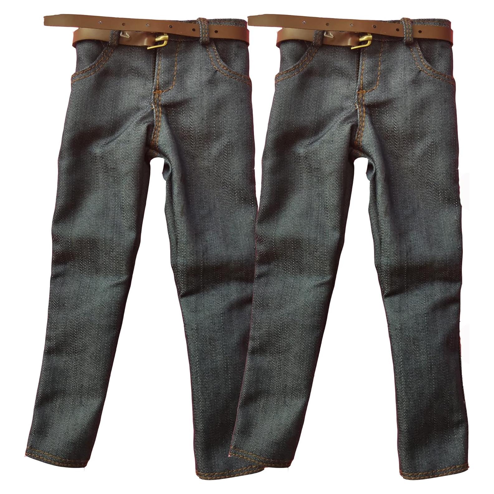 Pantalones Jeans Clásicos SSbeauty M 1/6 para Muñeco 30.48 cm