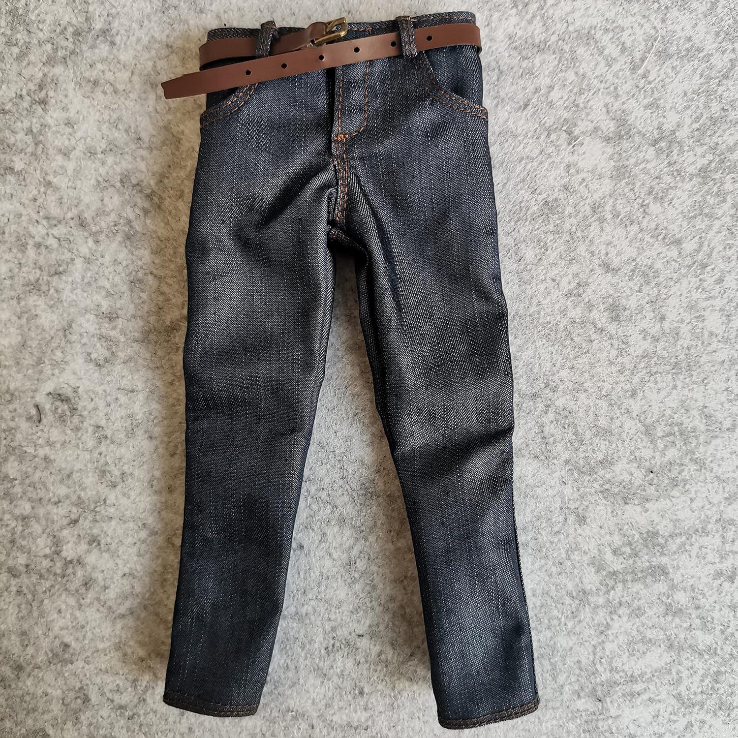 Pantalones Jeans Clásicos SSbeauty M 1/6 para Muñeco 30.48 cm