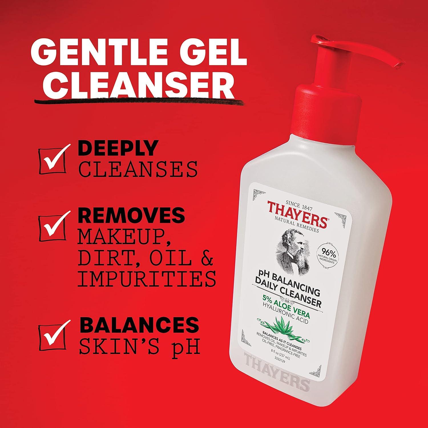 THAYERS Limpiador Facial pH Equilibrante con Aloe Vera 236.6 ml