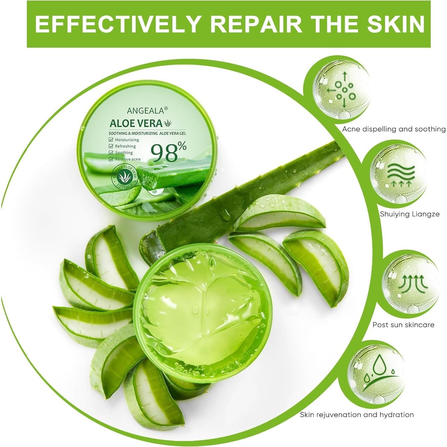 Gel de Aloe Vera Orgánico Aero Zen 283.5g Hidratante Facial