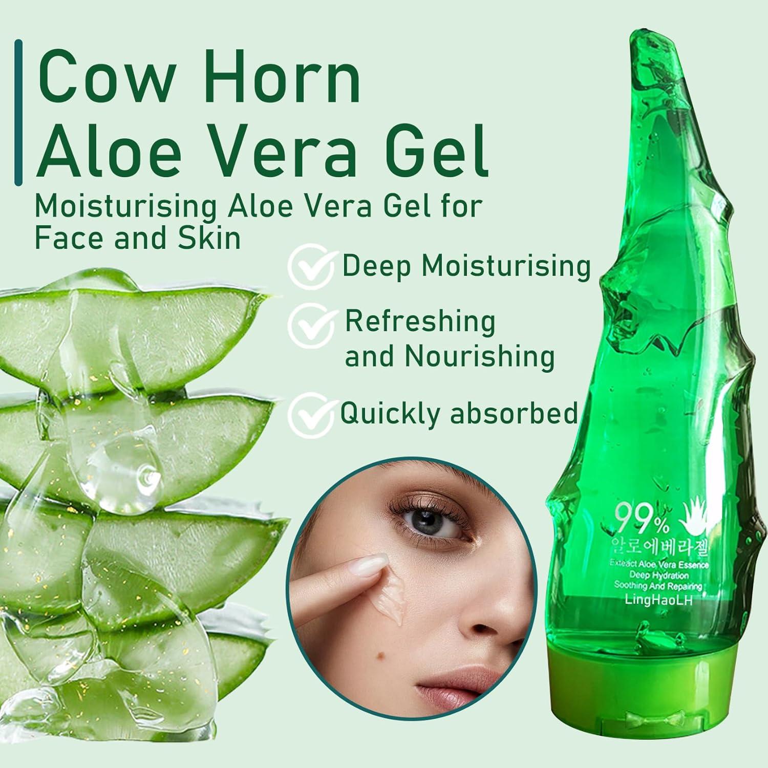 Gel de Aloe Vera Puro LingHaoLH 249.6 g Hidratante Facial