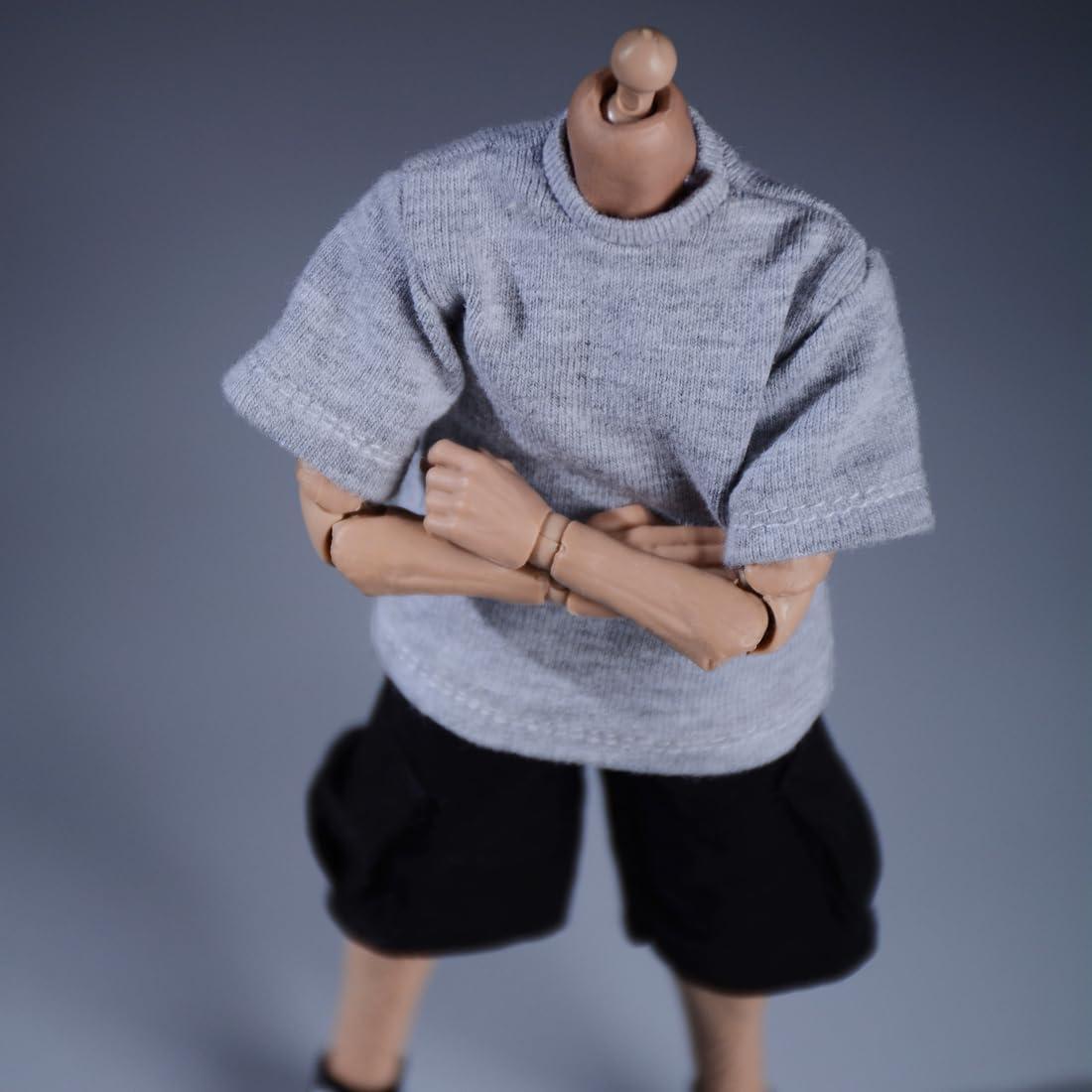 Ropa de Muñeca Meetoget Camiseta Deportiva Gris 1/12