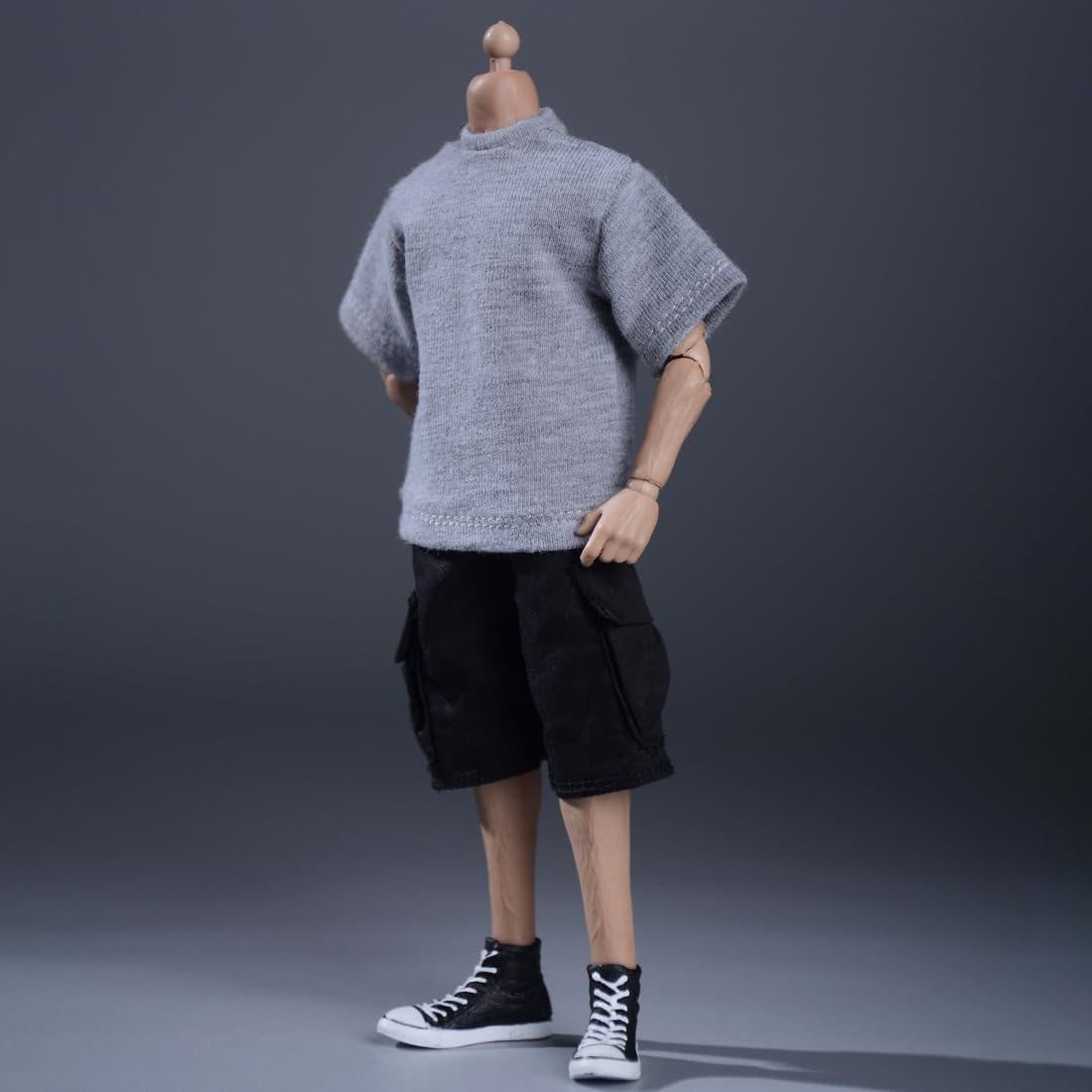 Ropa de Muñeca Meetoget Camiseta Deportiva Gris 1/12