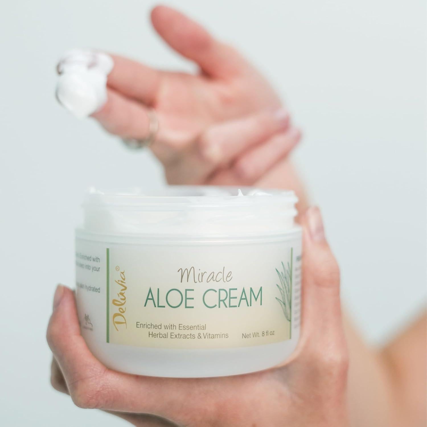 Crema Hidratante de Aloe Vera Deluvia 56.7g Sin Fragancia