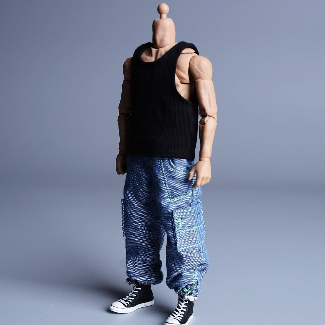 Camiseta Deportiva Muñeca Meetoget 1/12 Negra Casual