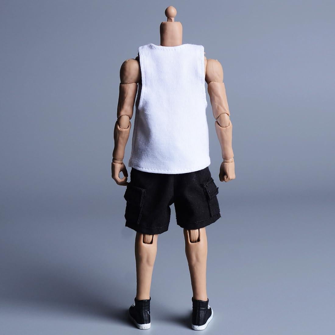 Muñeco Figura Masculina Meetoget 1/12 Camiseta Blanca