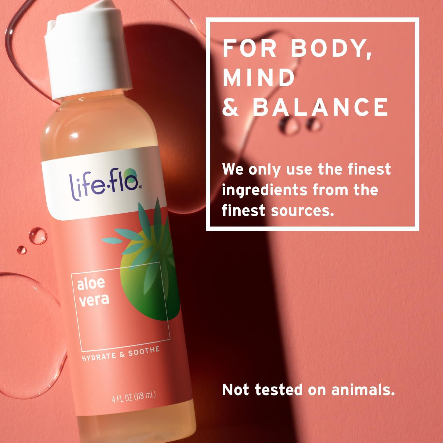 Gel de Aloe Vera Orgánico Life-Flo 118ml - Hidratante Suave