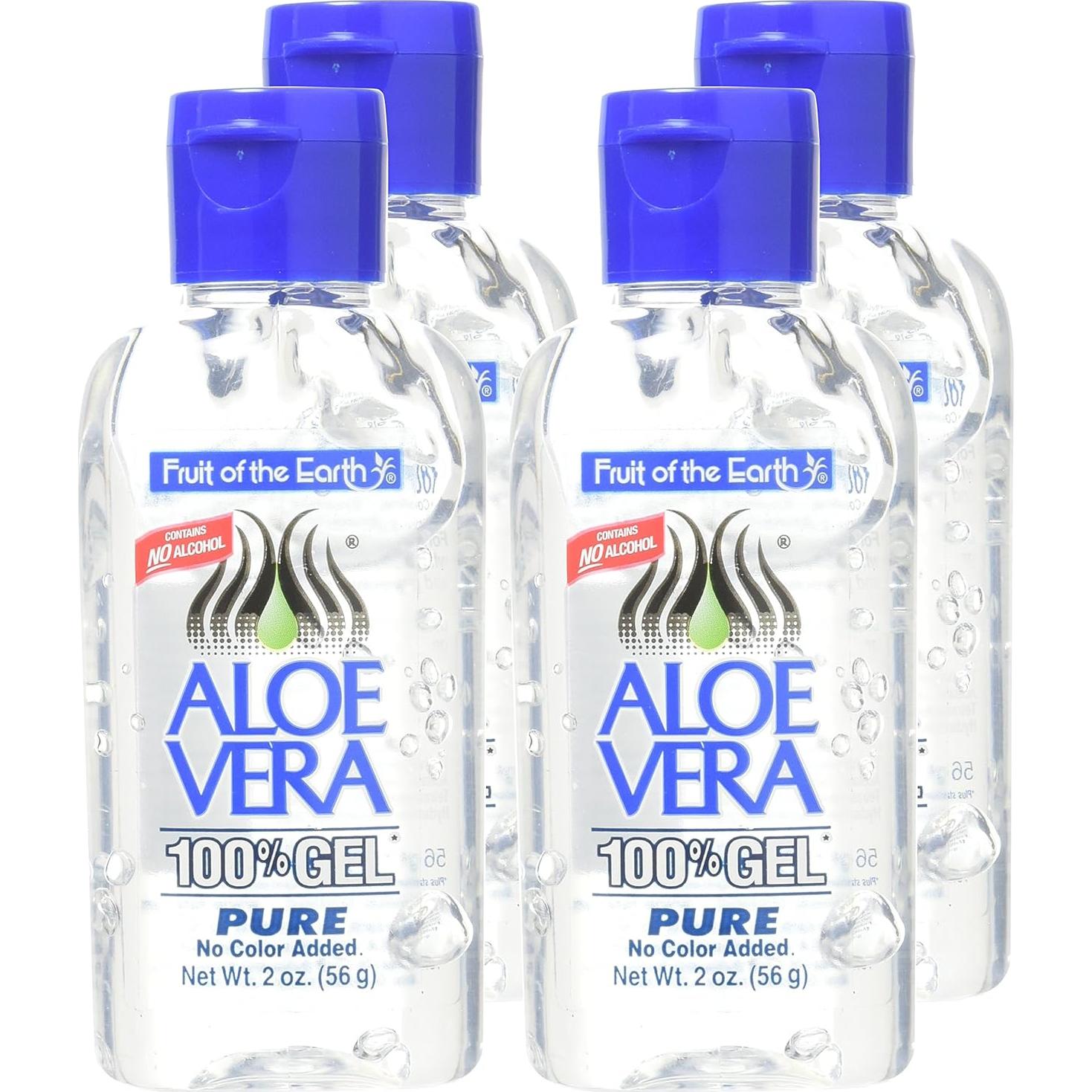 Gel de Aloe Vera Fruto de la Tierra 60ml - Paquete de 4