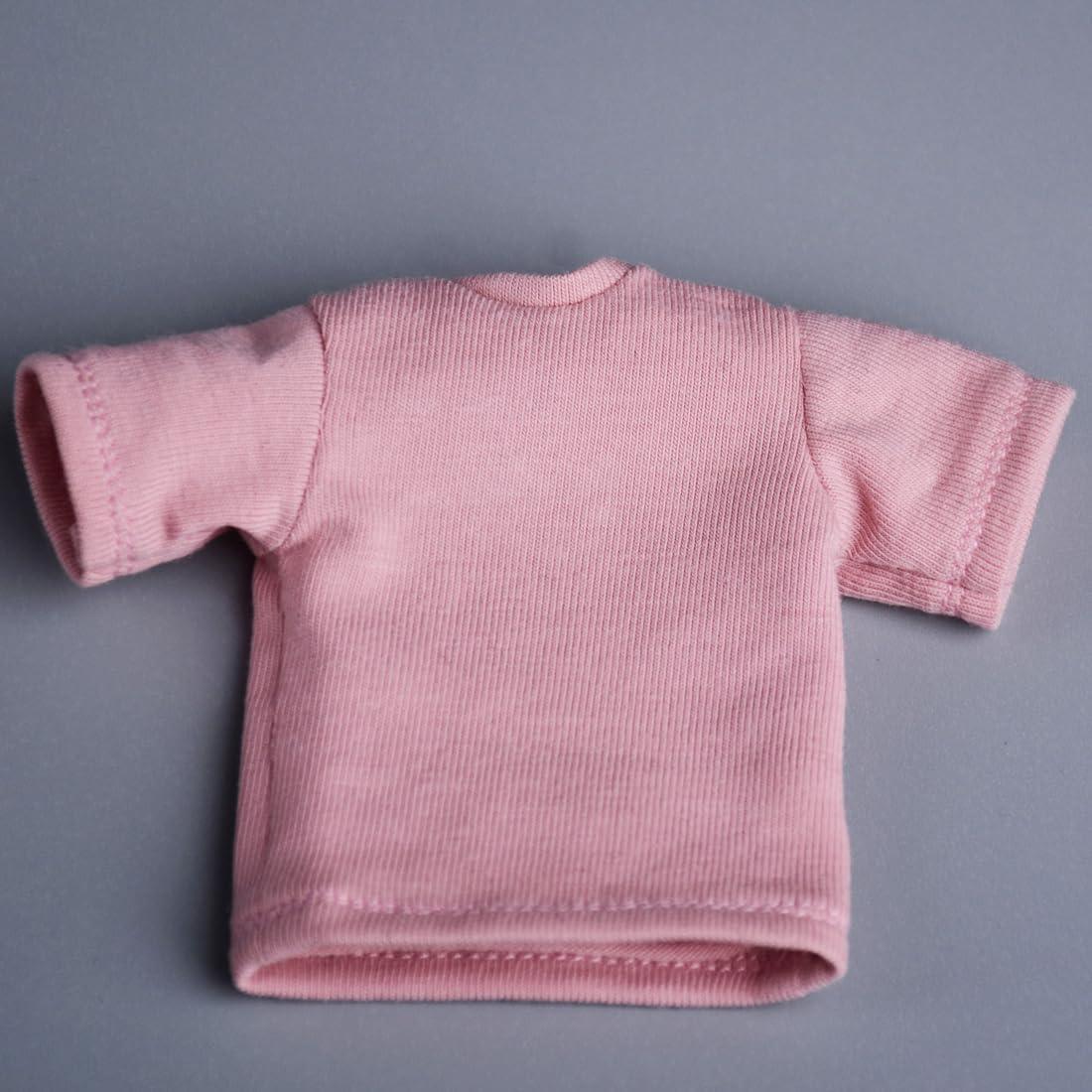 Ropa de Muñeca Meetoget Camiseta Rosa 1/12 para Acción