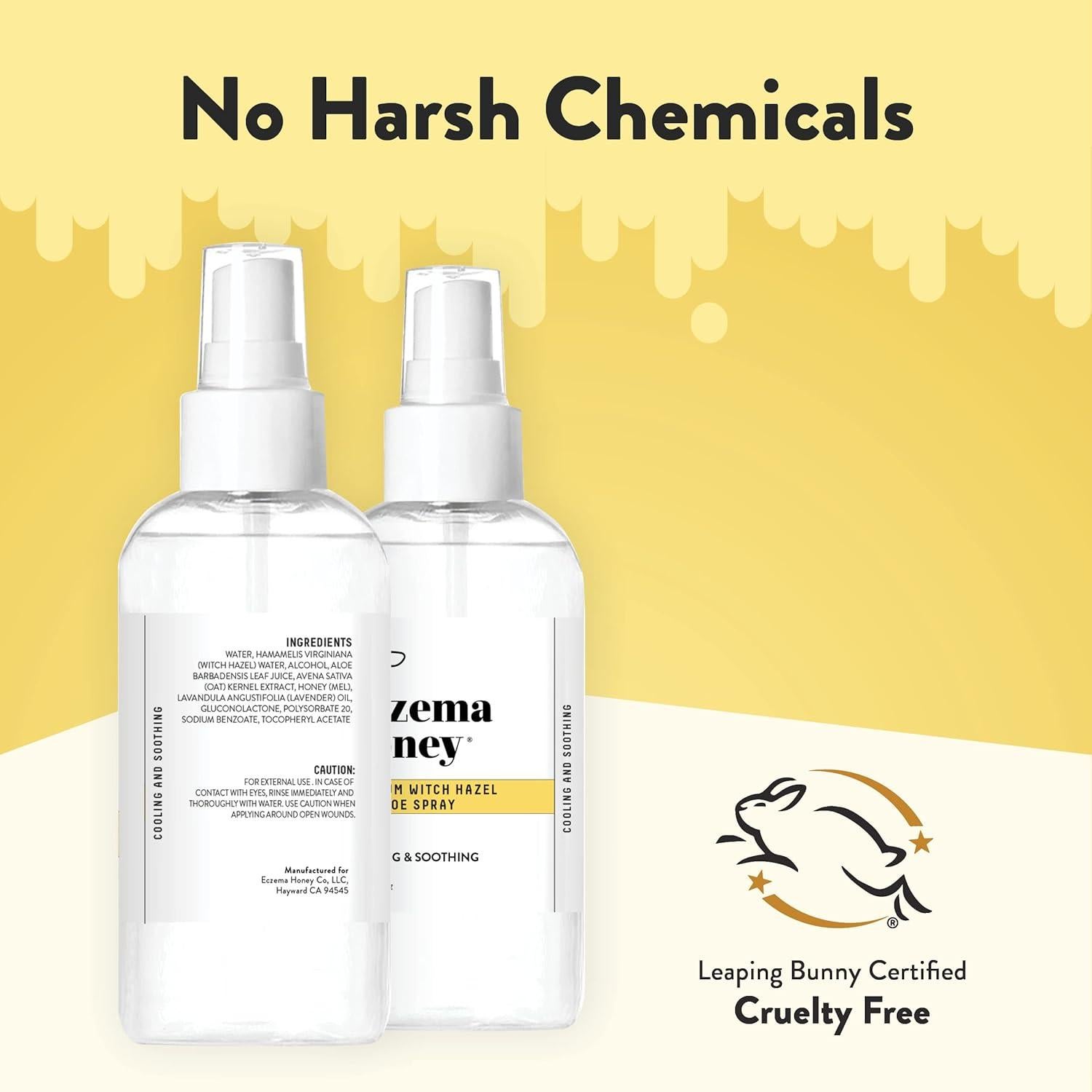 Spray Hidratante Facial Eczema Honey 255g - Hamamelis y Aloe